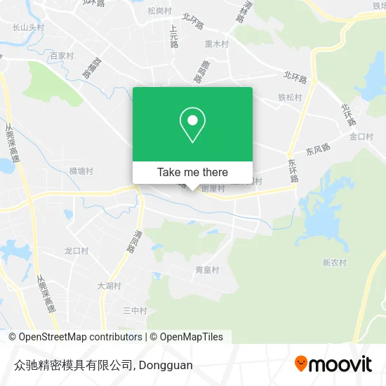 众驰精密模具有限公司 map