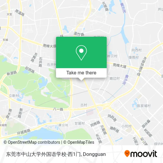 东莞市中山大学外国语学校-西1门 map