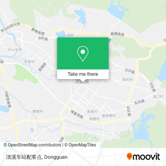 清溪车站配客点 map