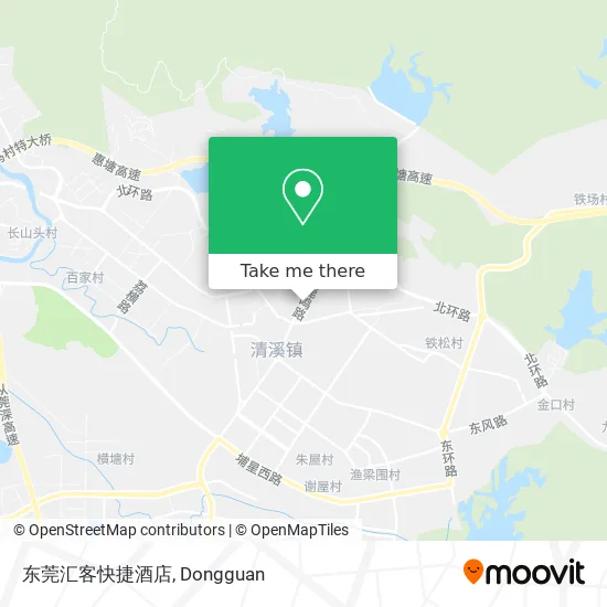 东莞汇客快捷酒店 map