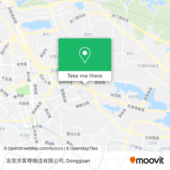 东莞市客尊物流有限公司 map