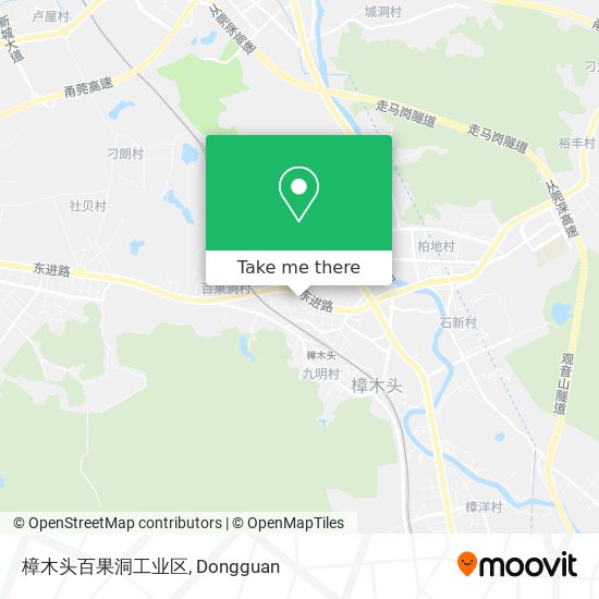 樟木头百果洞工业区 map