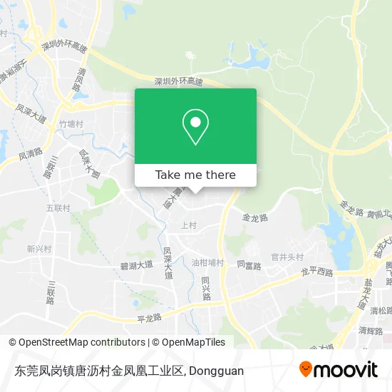 东莞凤岗镇唐沥村金凤凰工业区 map