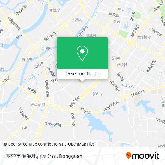 东莞市港港地贸易公司 map