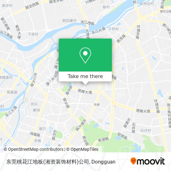 东莞桃花江地板(湘资装饰材料)公司 map