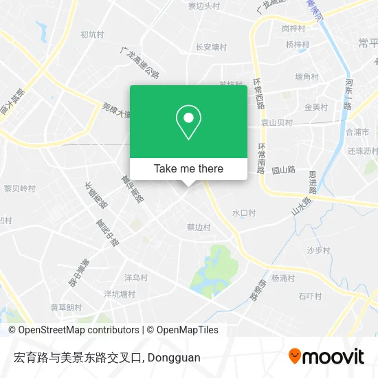 宏育路与美景东路交叉口 map