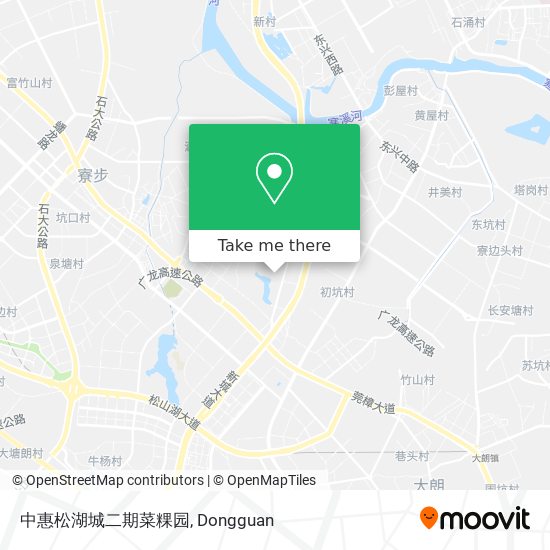 中惠松湖城二期菜粿园 map