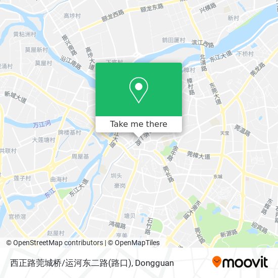 西正路莞城桥/运河东二路(路口) map