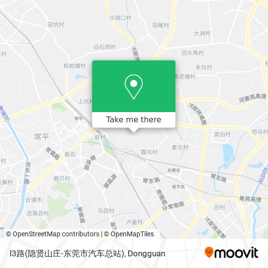 l3路(隐贤山庄-东莞市汽车总站) map