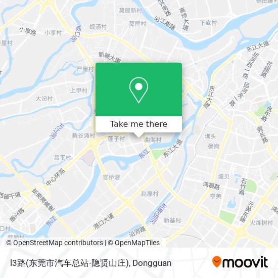l3路(东莞市汽车总站-隐贤山庄) map