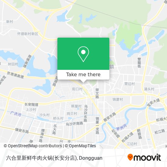 六合里新鲜牛肉火锅(长安分店) map