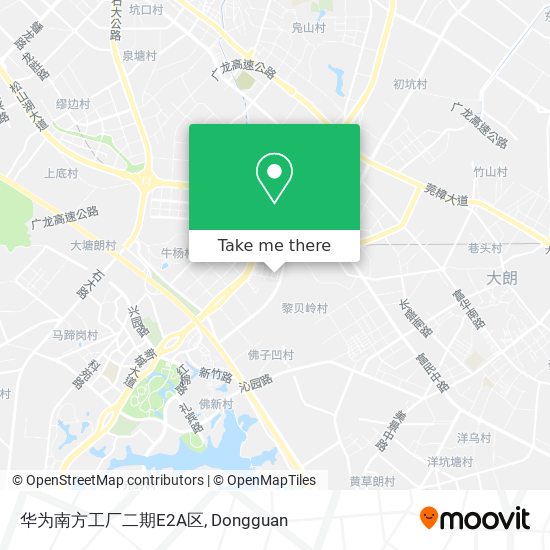 华为南方工厂二期E2A区 map