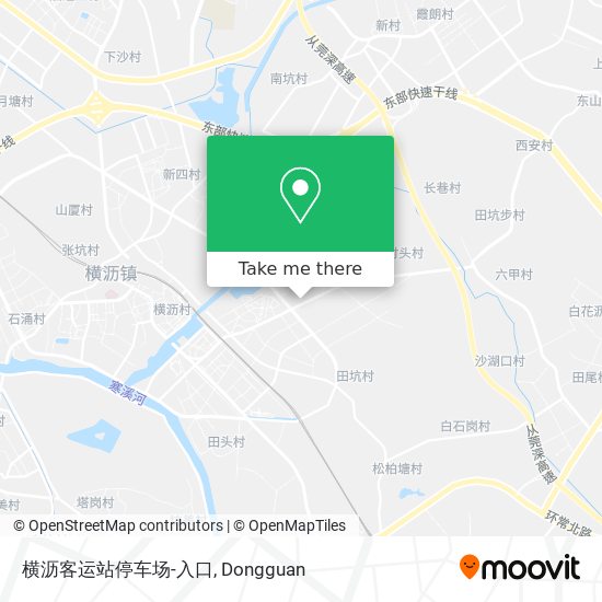 横沥客运站停车场-入口 map