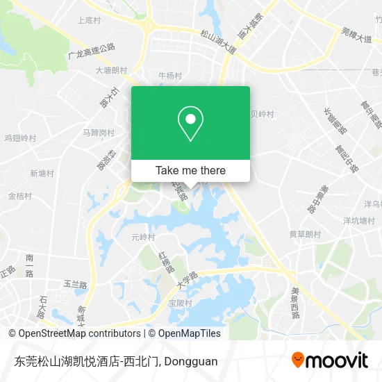 东莞松山湖凯悦酒店-西北门 map