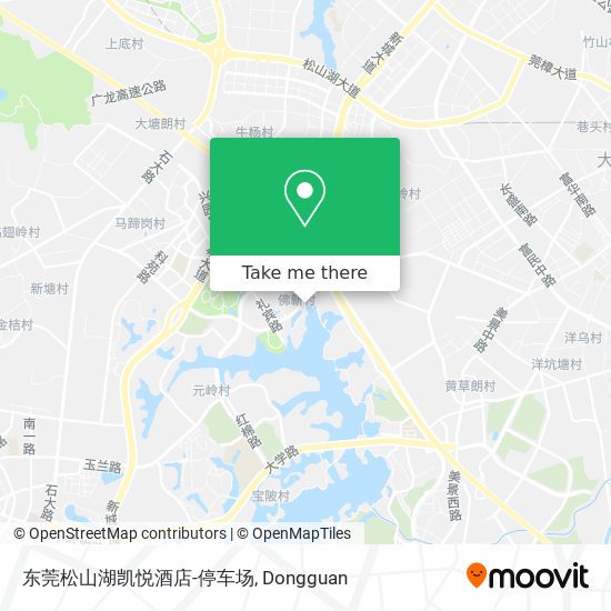 东莞松山湖凯悦酒店-停车场 map
