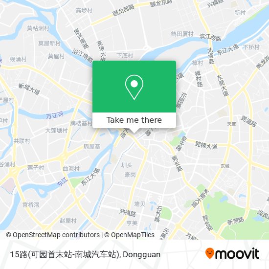 15路(可园首末站-南城汽车站) map