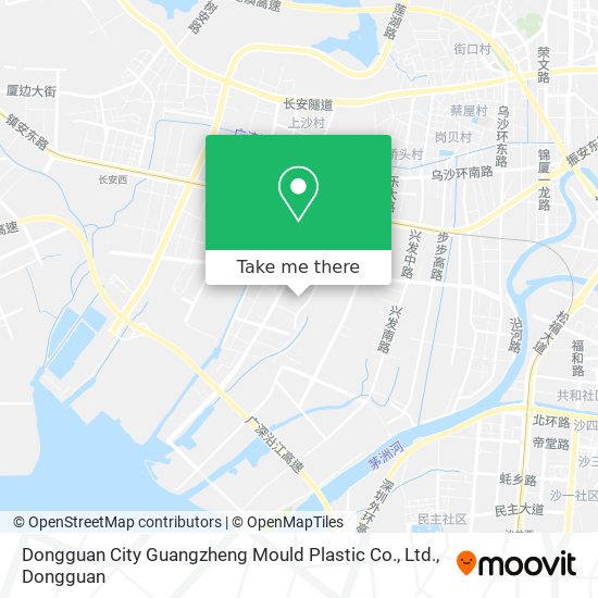 Dongguan City Guangzheng Mould Plastic Co., Ltd. map