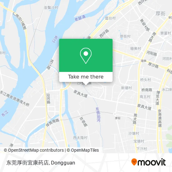 东莞厚街宜康药店 map