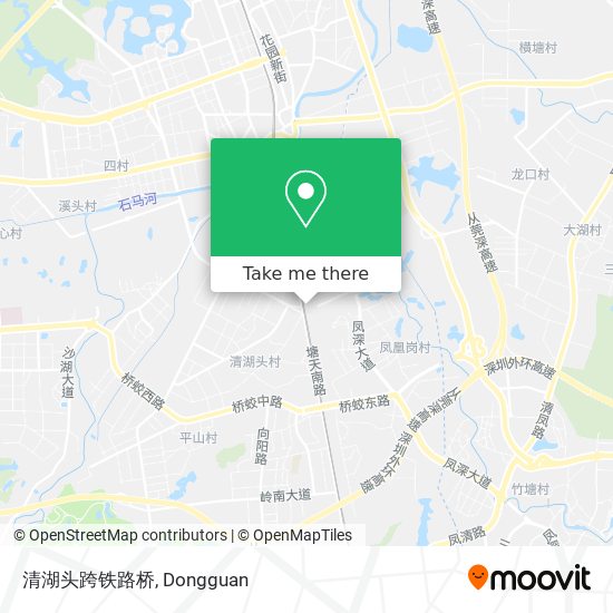 清湖头跨铁路桥 map