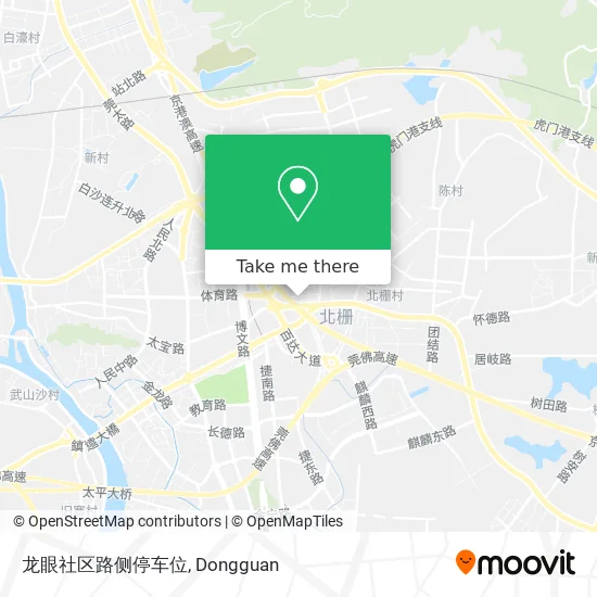 龙眼社区路侧停车位 map