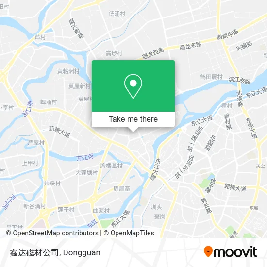 鑫达磁材公司 map