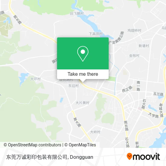 东莞万诚彩印包装有限公司 map