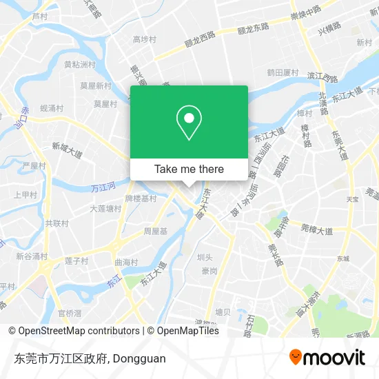 东莞市万江区政府 map