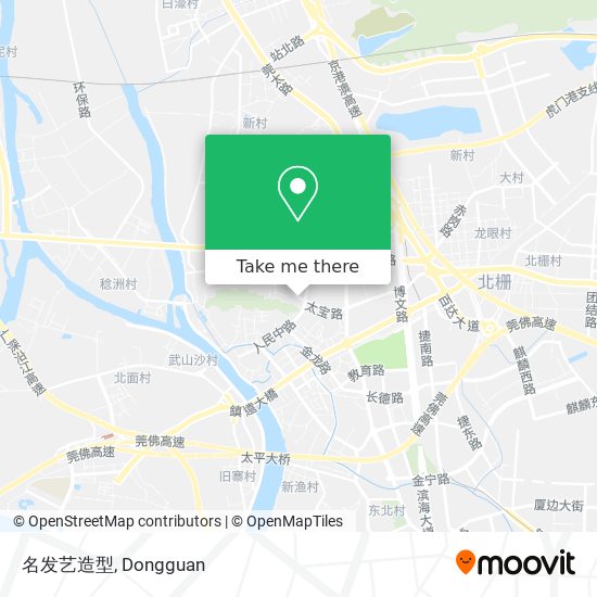 名发艺造型 map