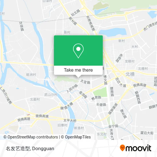 名发艺造型 map