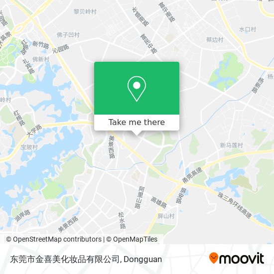 东莞市金喜美化妆品有限公司 map