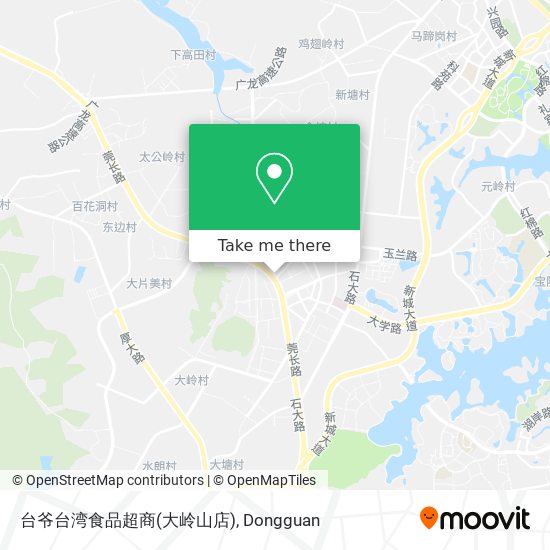 台爷台湾食品超商(大岭山店) map