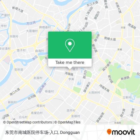 东莞市南城医院停车场-入口 map