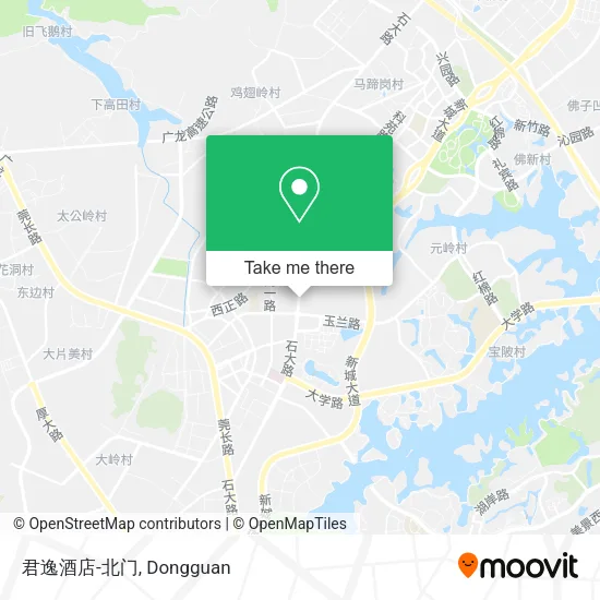 君逸酒店-北门 map