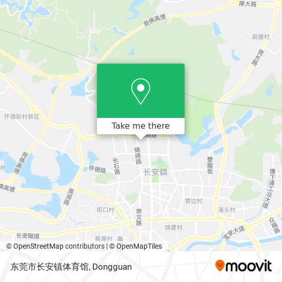 东莞市长安镇体育馆 map