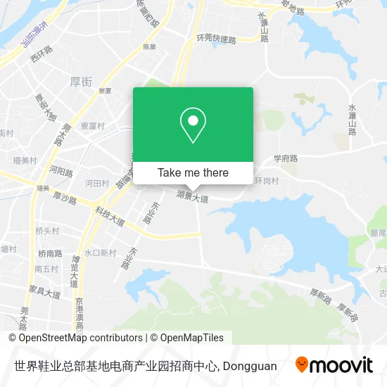 世界鞋业总部基地电商产业园招商中心 map