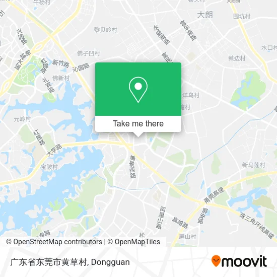 广东省东莞市黄草村 map