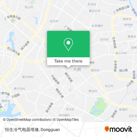 恒生冷气电器维修 map