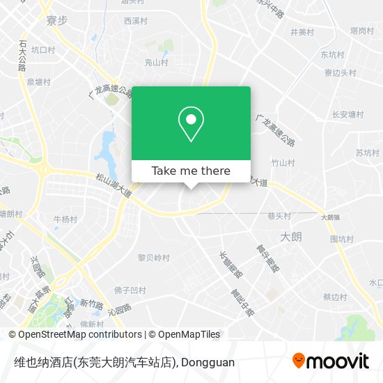 维也纳酒店(东莞大朗汽车站店) map