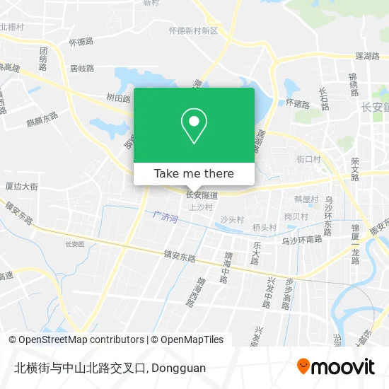 北横街与中山北路交叉口 map