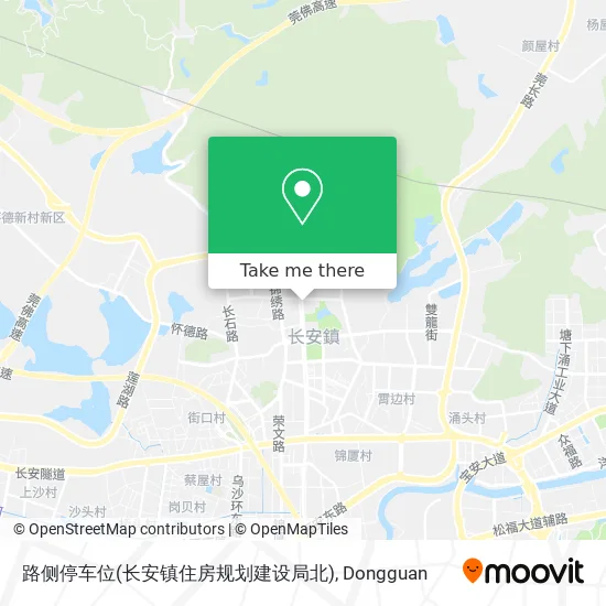 路侧停车位(长安镇住房规划建设局北) map