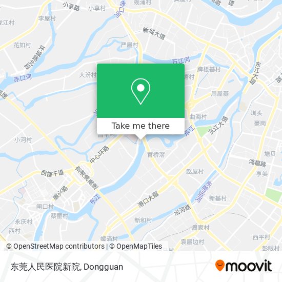 东莞人民医院新院 map