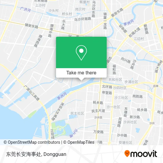 东莞长安海事处 map