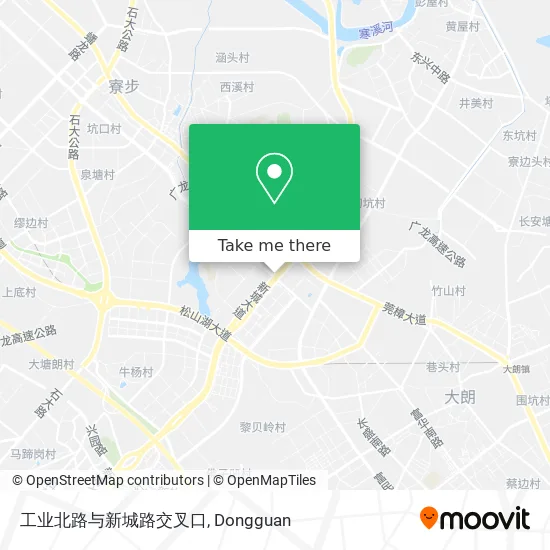 工业北路与新城路交叉口 map