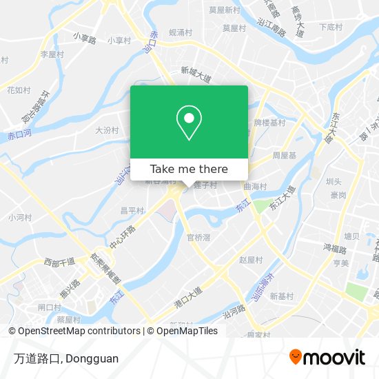 万道路口 map