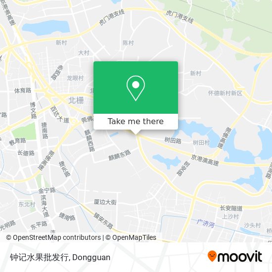 钟记水果批发行 map