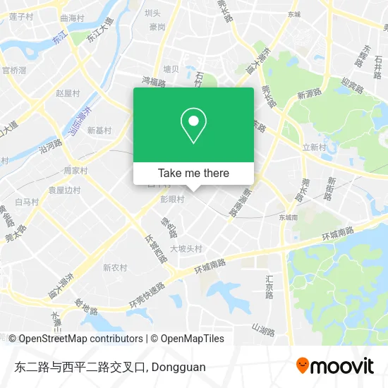 东二路与西平二路交叉口 map