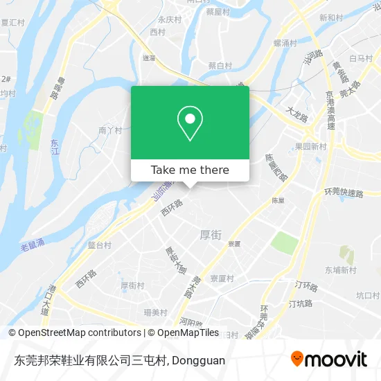 东莞邦荣鞋业有限公司三屯村 map