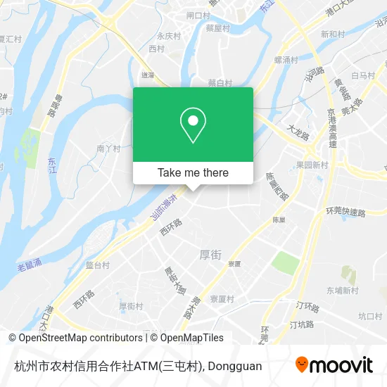 杭州市农村信用合作社ATM(三屯村) map