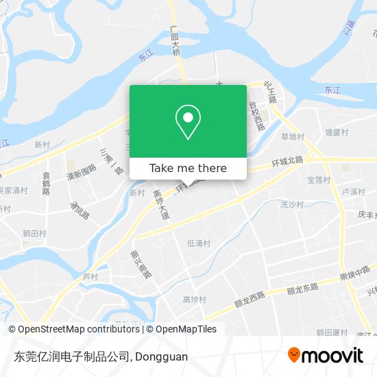 东莞亿润电子制品公司 map