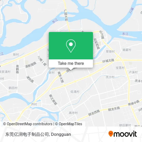 东莞亿润电子制品公司 map